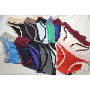 Sexy Basics 24/7 Anywear Women's 12-Pack Lace Trim Panties - Size Small